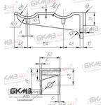 Консоль чугунная кабельная ККЧ-2 двухместная
