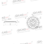 Люк чугунный легкий усиленный ЛУ (А30)-1-60