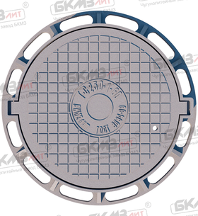 Люк чугунный тяжелый Т (С250)-2-60 с запорным устройством