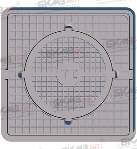 Люк чугунный тяжелый ТC 0298-250 трехсекционный
